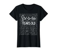29th Birthday Integral Calculus Math Nerd Funny Value Graphic T-Shirt, Women, Black, L