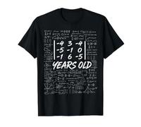 29th Birthday Matrix Determinant Math Nerd Funny Value Graphic T-Shirt, Men, Black, M