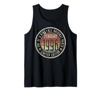 29th Birthday Vintage February 1996 Retro Limited Edition Tank Top