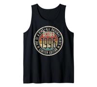 29th Birthday Vintage October 1996 Retro Limited Edition Tank Top