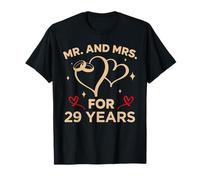 29th Wedding Anniversary Couples Married 29 Years Funny T-Shirt