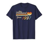 29th Wedding Anniversary for Him - Epic Husband Since 1997 T-Shirt, Men, Navy Blue, 6X-Large