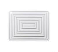 29x23cm Heat Resistant Silicone Trivet Mat Supports Heavy Cookware While Protecting Surfaces From Thermal Transfer And Mechanical Damage(White)