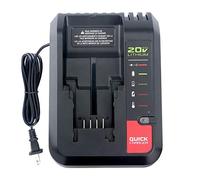 2A Quick Charger for Porter-Cable 20V MAX & Black and Decker 20V MAX Lithium Battery PCC680L PCC681L PCC682L PCC685LP PCC699L and LBXR20 LBXR2020 LBX4020 Tool Battery