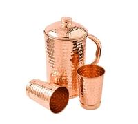 2activelife Copper Water Pitcher With 2 Copper Cups | 50.7 Fl Oz