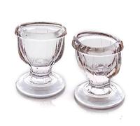 2activelife- Glass Eye Wash Cup Set of 2 ,Keep Your Eyes Clean and Healthy with Storage Container ((Transparent))