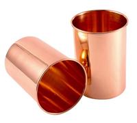 2activelife Handcrafted Luxury Design Pure Copper Tumbler Set of 2 | Drinking Water with Copper Cups | Premium Quality Tumblers for Home, Office, Hotel, and Gifting - 10.8 US Fl Oz