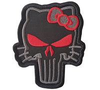2AFTER1 ACU Subdued Punisher Hello Kitty Morale Tactical Embroidery Skull Touch Fastener Patch