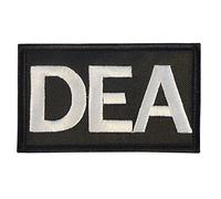 2AFTER1 US DEA Federal Agency Drug Enforcement Embroidered Fastener Patch