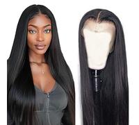 2AiPliantfis 13x4#1B ST Human Hair Wig 24 Inches