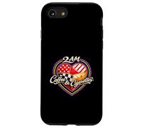 2AM Coffee Cigarettes Late Night Caffeine Smoke Heart Patch Case for iPhone SE (2020) / 7/8