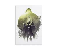 2B Art Nier Automata 9S A2 Yorha Video Gaming Posters For Room Aesthetic Canvas Bathroom Art Wall Decor Photo Prints 16x24inch(40x60cm)