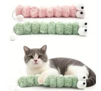 2BB Cat Toy Pillow - Zippered Kitten Toy, containing Catnip, Loud Paper, attracting Kitten to Play, 12.5 inches 3 Packs (Pea Green, Pink)