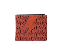 2Bhip David Bowie Rebel Rebel Lightning Bolt Bifold Compact Wallet - Red
