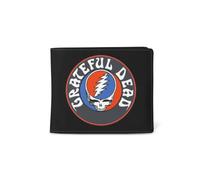 2Bhip Grateful Dead Logo Bifold Wallet, Lightweight Compact Card Holder