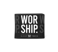 2Bhip Sleep Token Worship Bifold Wallet, Compact Card Holder - Black