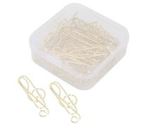2Box 40Pcs Musical Note Paperclip, Metal Musical Treble Clef Paper Clips Funny Cute Paperclips Bookmarks Binderclips for Desk Bookmark Office School Notebook (Gold)