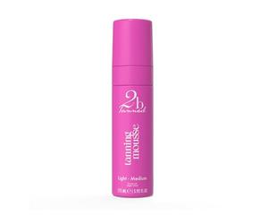 2bTanned Fake Tan Mousse - Light/Medium (175ml), Self Tan with Streak-Free Formula, Hydrating Panthenol & Hyaluronic Acid, Sugar Cloud Scent