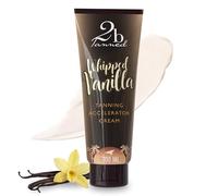 2bTanned Tanning Accelerator Cream, Sunbed Cream Enhanced with Thalitan & Tyrosine For A Deeper Tan, Hydrating Tanning Lotion with Shea Butter, Aloe Vera & Collagen, 200 ml - Whipped Vanilla