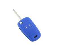 2Button Silicone Car Key Cover Case For Opel For Astra J For Corsa D For Zafira C For Mokka For Insignia For Cascada For Karl For Adam For Meriva(Blue)