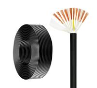 2C/3C Multi-Core Control Signal Cable KVVR, Flexible PVC Insulated, For Industrial And Automation Applications，for Control Panels, Sensors, Actuators, and Other Components(25ft,0.30mm²-2C)