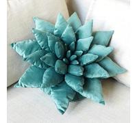 2C Home 3D Mist Green Succulent Pillow | 17 Inch Plant Pillow | Soft Fun Funky Pillows | Large Plant Pillows | Leaf Pillow | Cute Green Unique Throw Pillows | Cactus Pillow