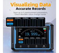 2C53P 4.3-inch Touchscreen Digital Oscilloscope 50MHz Dual Channel with Signal Generator & 19999-count Multimeter, 4000mAh Battery, for Educational