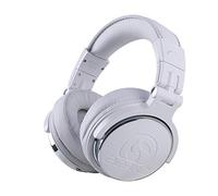 2CANZ Pro Matte White Over-Ear Professional Wired DJ Headphones - Closed Back, Plush Ear Cushions, Adjustable Earpads, Foldable, and Joint Listening