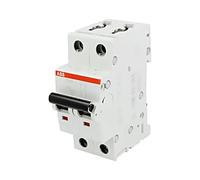 ABB S202-K4 Miniature Circuit Breaker, 2 Pole, Type K, 6/10kA Breaking Capacity, 4 Amp Current (2CDS252001R0337)