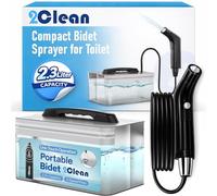 2Clean Portable Electric Travel Bidet, USB Rechargeable for Men & Women
