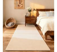 2cm Thick Coral Velvet Rug for Children, Crawling Rug Baby, Beige Thick Memory Foam Rug, Extra Soft Activity Floor Mat, Non Slip Crawling Mat for Toddlers, Infants, Kids, Yoga Mat 100 x 200 cm