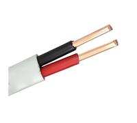 2Core Flat Sheath Cable Solid Copper Wire Black And Red Electric PVC Single Core Hard For High-Power Superpower(2Core-Black and Red3m,12 AWG)