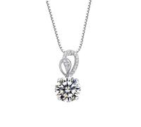 2ct Diamond Pendant Party Wedding Pendants Chain Necklace For Women Bridal Jewelry