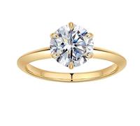 2ct Round Cut Moissanite Engagement Ring for Women, Gemstone, Created Moissanite