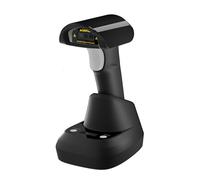 2D 1D Barcode Scanner with USB Wired Connection High Scanning Pedestal Charging Stand OLED Display for Screen Codes Reader Compatible