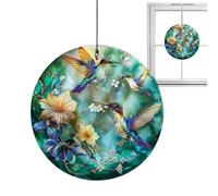 2D Acrylic Bird Ornament | 2D Window Hummingbird Pendant for Mother's Day, Rustic Farmhouse Decoration for Expressing Gratitude | for Garden and Living Room Decoration