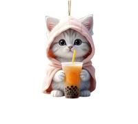 2D Acrylic Car Pendant Riding Motorcycle Rearview Hanging Christmas Backpack Ornaments Accessories Keychain G4V6 Mi Tree