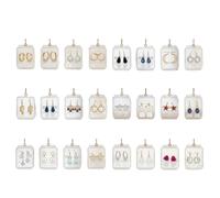 2D Acrylic Christmas Calendar Jewelry Set | 24 Days Holiday Earrings for Celebrations, Parties and Family Gatherings | Perfect for Adults, Kids, Women and Men During the