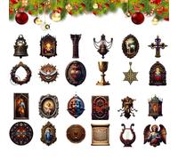 | 2D Acrylic Christmas Decorations | 24 Days Renaissance Holy Family Advent 2025 | For Decorations Development Fun Activity Children Family Teenager Girls