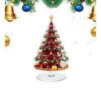 2D Acrylic Christmas Desk Decoration, Christmas Tree Ferris Wheel Sign Decorations | Desk Decoration - For Home Desk Mantle TV Cabinet Living Room Study