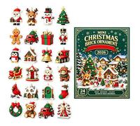 2D Acrylic Christmas for Tree Ornament | Christmas 24 Day Countdown Decor For Display, Party, Home, Wreath, Door, Window, Tree, Wall and