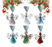 2d Acrylic Christmas Sea Ornament - Holiday Display, 6 Pieces Angel Pendant, Gift for Family and Friends on Birthdays, Anniversaries or Other Special Occasions, It Is Also the Best Choice