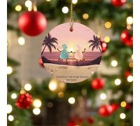 2D Acrylic Friendship Pendant, Friendship Christmas Ornament with Heartwarming Quotes, Round Hanging Decor for Best Friends, Unique Gift for Friends