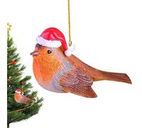 2D Acrylic Hanging Pendant for Christmas - Cute and Funny Squirrel Rabbit Elk Bird Pendant - Easy to Hang Christmas DIY Party Supplies