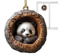 2D Acrylic Ornament - Christmas Tree Flat Acrylic Pendants Christmas Tree | Cute Animals Ornaments With Adjustable Strap For Coffee Door Living Room Restaurant Restaurant Sill Balcony Window