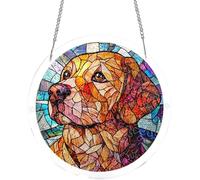 2D Acrylic Sun Catcher Window Hanging, Rainbow Light Catcher Window Decor With Chain, Colourful Suncatcher Ornament For Living Room Bedroom Garden Patio, Art Hanging Gift For Women Men Her