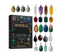 2D Advent Calendar with Winter Scene - Mineral Acrylic Pendant, Creative Christmas Decoration, Seasonal Hanging Decoration, Light and Shiny Structure | For Tree, Window, M Captivating Discovery