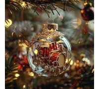 2D Arclyic Musical Harmony Christmas Ornament, 8 Style Handcrafted Gift with Guitar, Piano, Violin & Saxophone, Handcrafted Musician Gift for Teachers, Band Members & Holiday Tree Decoration