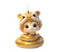 2D Auspicious Little Cute Acrylic Flat Print Backpack Indoor Hanging Ornament Ring Ornament Christmas (F, One Size)