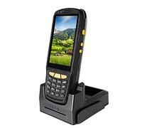 2D Barcode Scanner, 4.0 Inch Touch Screen, WiFi 4G LTE BT NFC, Android 7.1OS, Waterproof Rugged PDA, For Warehouse Delivery Retail Inventory Management(Charging Set)